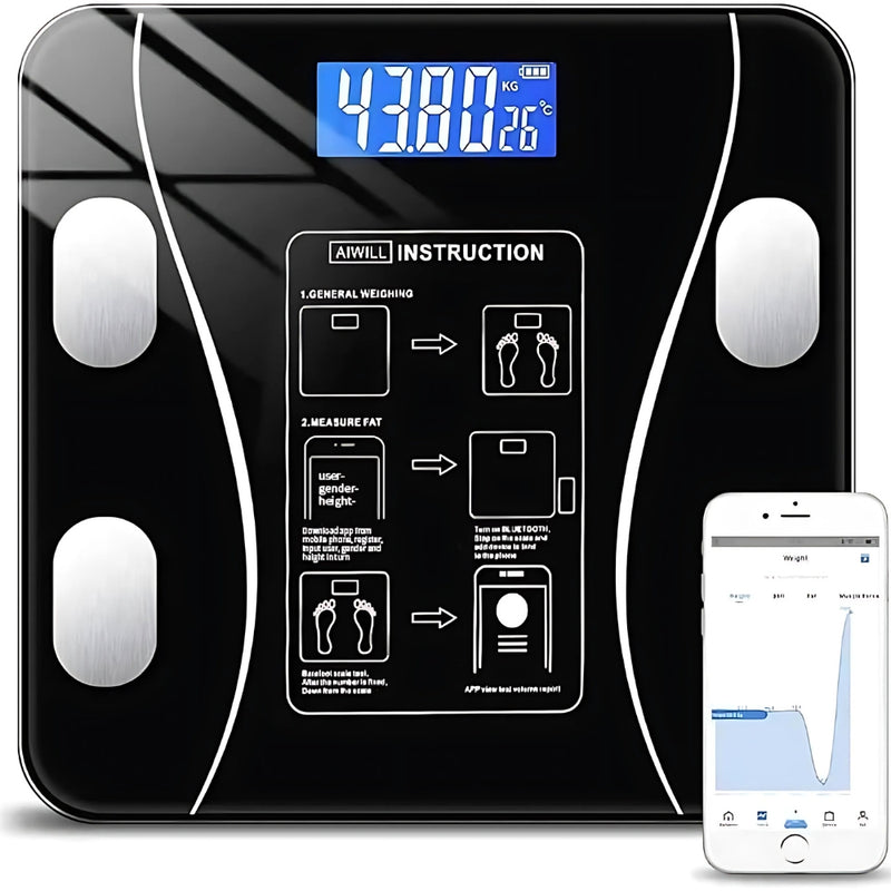 Balança Digital de Bioimpedância Corporal