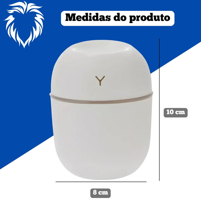 Mini Umidificador, Difusor e Aromatizador Egg Portátil