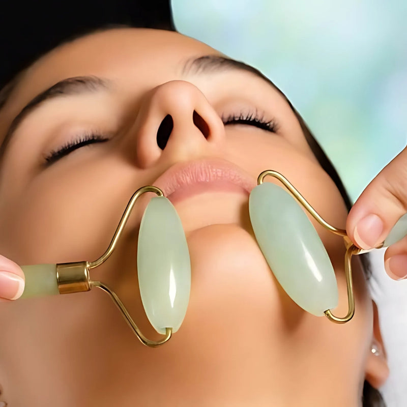 Rolo de Jade Massageador Facial