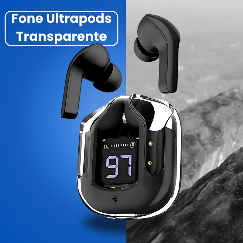 Fone de Ouvido Ultrapods Max Transparente