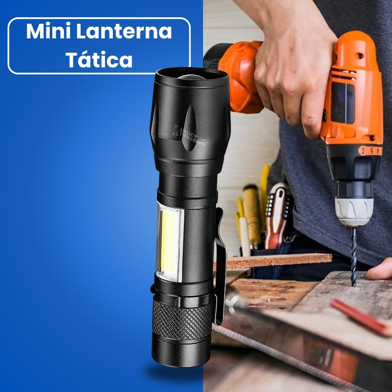 Mini Lanterna Tática Recarregável de Camping