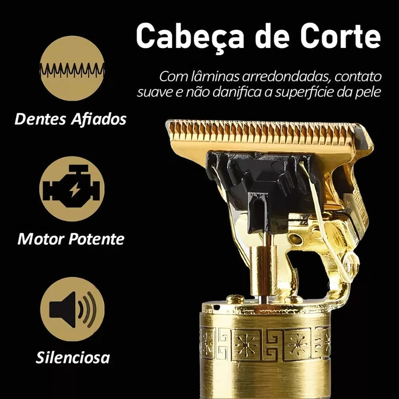 Máquina de Cortar Cabelo Profissional Dragão Elétrica