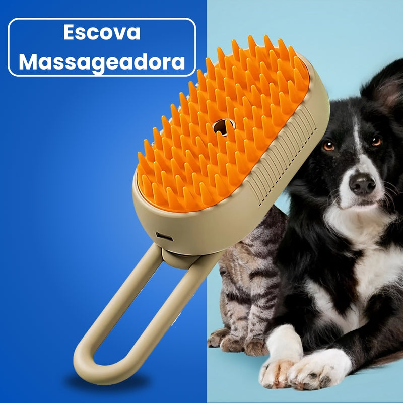 Escova Elétrica Massageadora e Removedora de Pelos