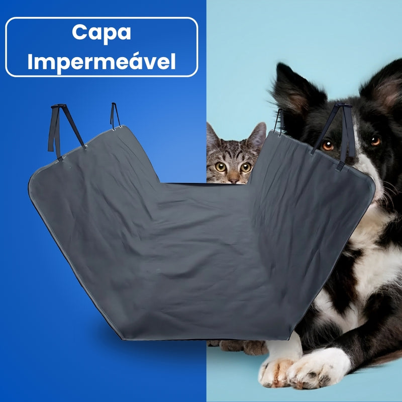 Capa Impermeável para Banco Traseiro de Carro para Cães e Gatos