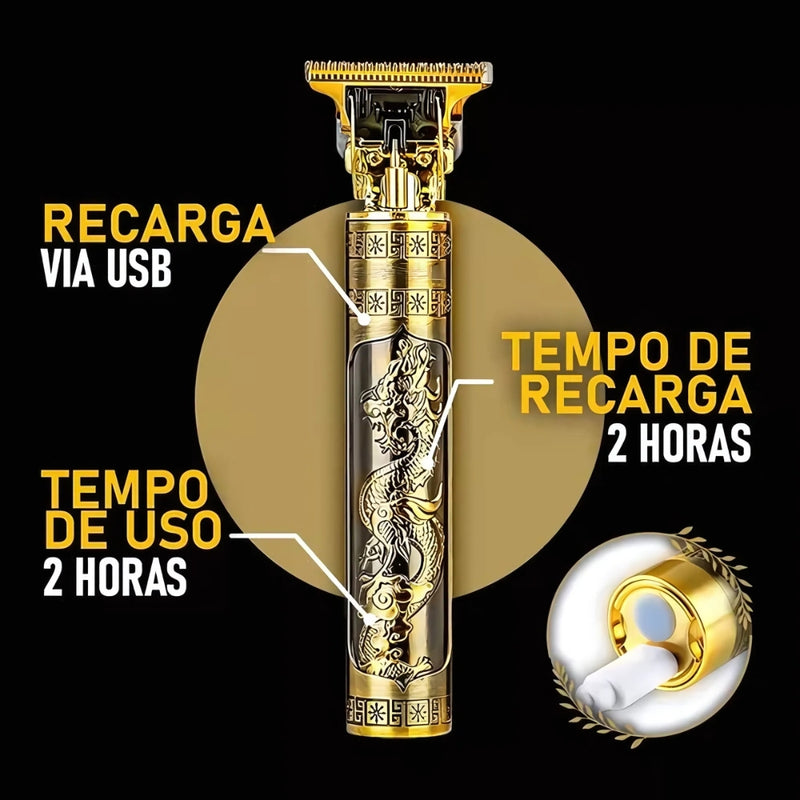 Máquina de Cortar Cabelo Profissional Dragão Elétrica