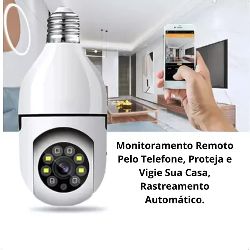 Câmera de Segurança Wi-Fi Sem Fio 360°