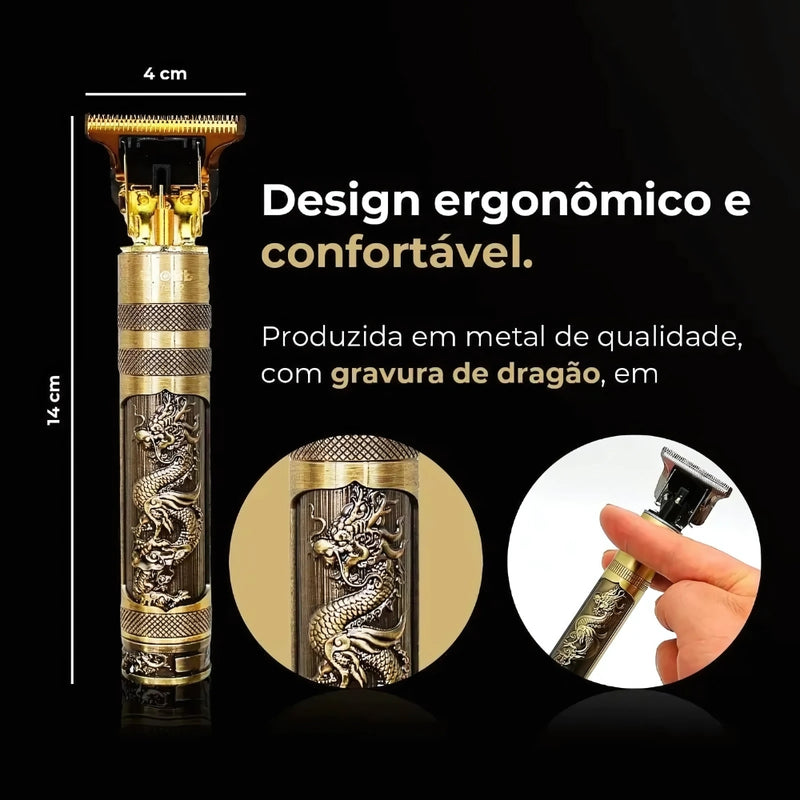 Máquina de Cortar Cabelo Profissional Dragão Elétrica